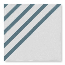 Dash Decor White Blue 18,5x18,5cm.