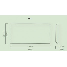 Fez Steel Gloss 6,2x12,5cm.