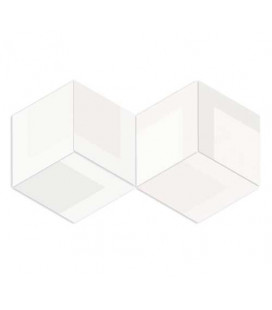 Flow Diamond Decor White 14x24cm.