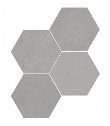 Concrete Wow Hexagon Ash Grey 20x23cm.