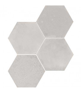 Concrete Wow Hexagon Light Grey 20x23cm.