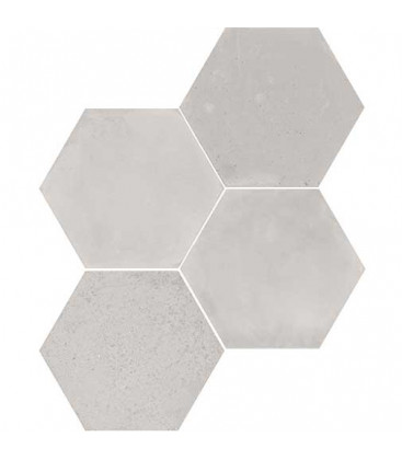 Concrete Wow Hexagon Light Grey 20x23cm.