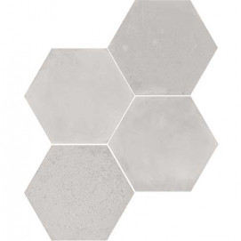 Concrete Wow Hexagon Light Grey 20x23cm.