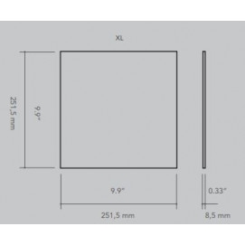 Solid XL Chalk 25x25cm.