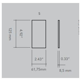 Solid S Moss 6,2X12,5cm.