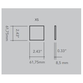 Solid XS Chalk 6,2X6,2cm.