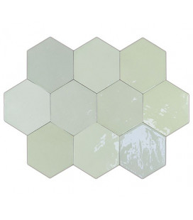 Zellige Hexa Mint 10,8x12,4cm.