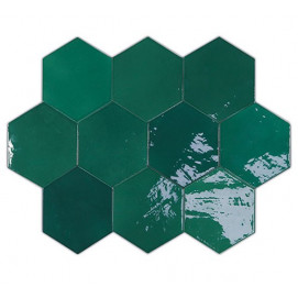 Zellige Hexa Emerald 10,8x12,4cm.