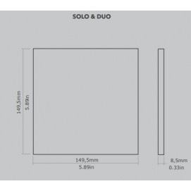 Duo Graphite 15x15cm.