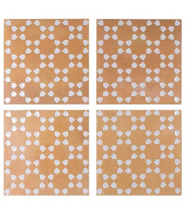 Bejmat Decor Tan White 15x15x1cm.