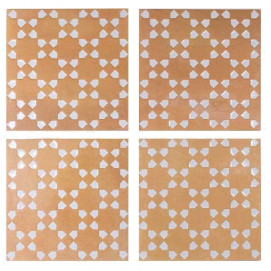 Bejmat Decor Tan White 15x15x1cm.