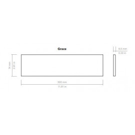 Grace Wow White Matt 7,5x30x0,85cm.