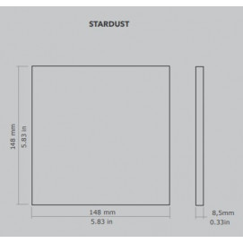 Stardust Ivory 15x15cm.