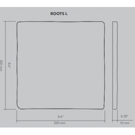 Roots L Cotto Matt 22x22cm.