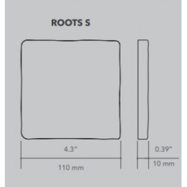 Roots S Sand Matt 11x11cm.