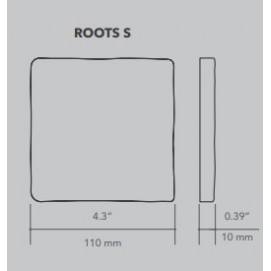 Roots S Indigo Gloss 11x11cm.