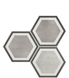 Hex. Six Dur Pisa Grey 23x27cm.