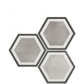 Hex. Six Dur Pisa Grey 23x27cm.