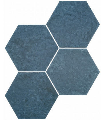 Hex. Six Dur Saona Azul 23x27cm.