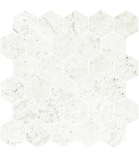 Mosaico Hex. Milos Dur White 30x30cm.