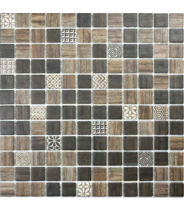 Mosaico Maderas Forest Sueves 31,6x31,6