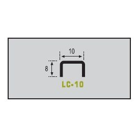 Listelo Cuadrado Acero LC-10 120cm.