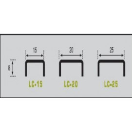 Listelo Cuadrado Acero Damero LC-15 120cm.