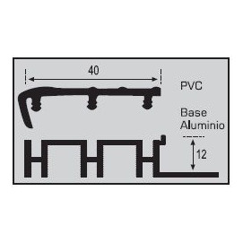 Peldaño Desmontable Aluminio 250cm.