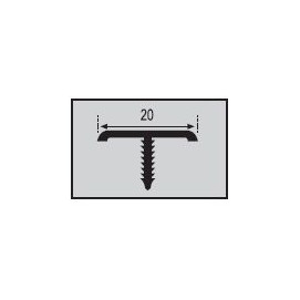 Listelo Aluminio L-20 250cm.