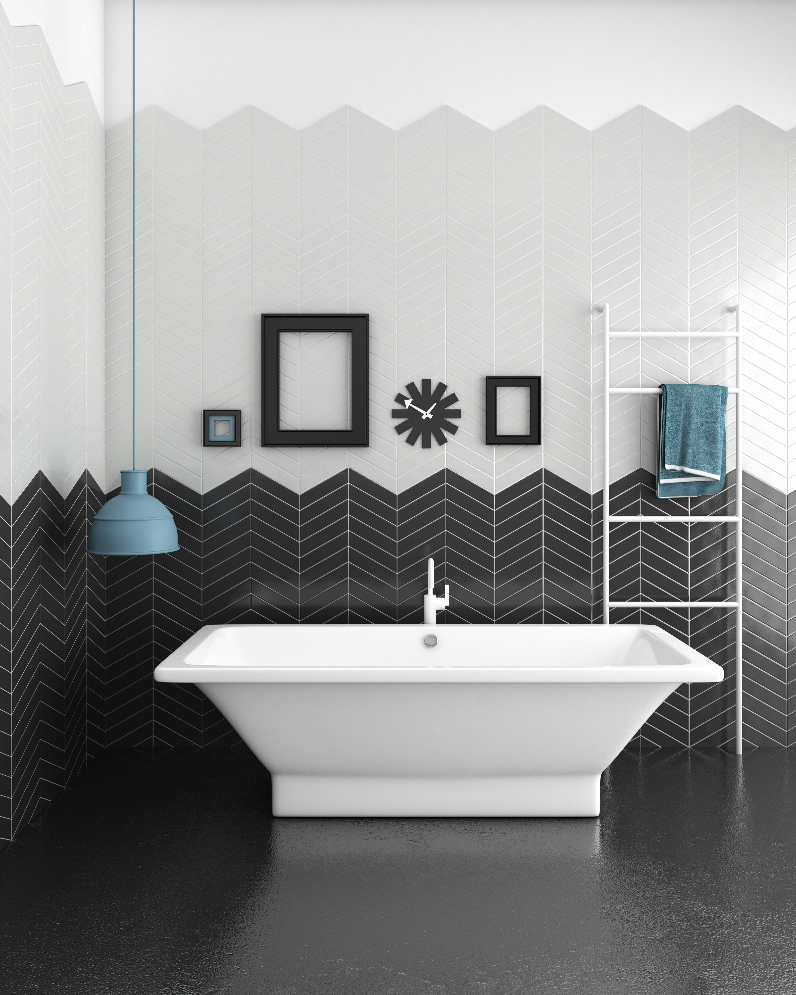 Comprar azulejos baño del ambiente Chevron Bath - Ondacer