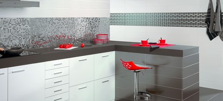 Buy Tiles Metalic Silver