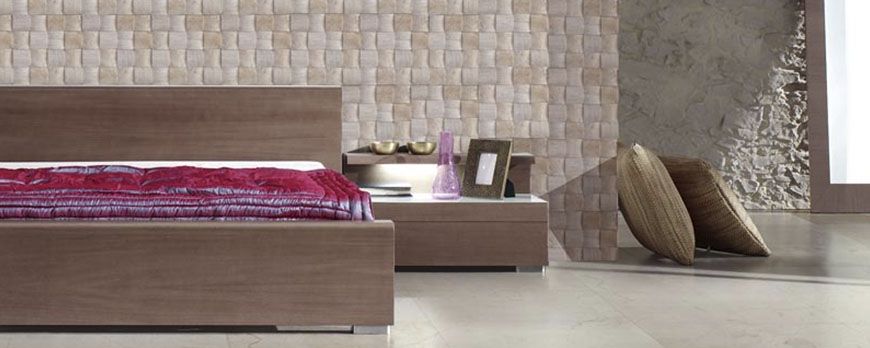 HEADBOARDS BED WITH TILES OR NATURAL STONE, A DIFFERENT IMAGE