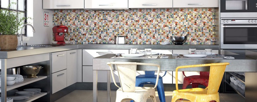 MOSAICS ON THE WALLS: A NOTE OF CHEERFULNESS AT HOME.