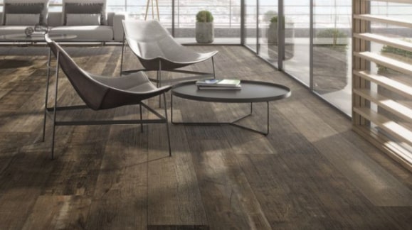 Porcelain floor tiles imitation wood