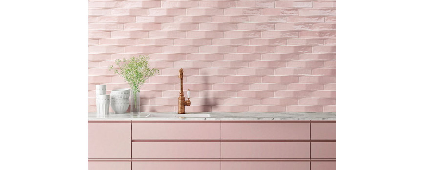 Tiles with pastel tones