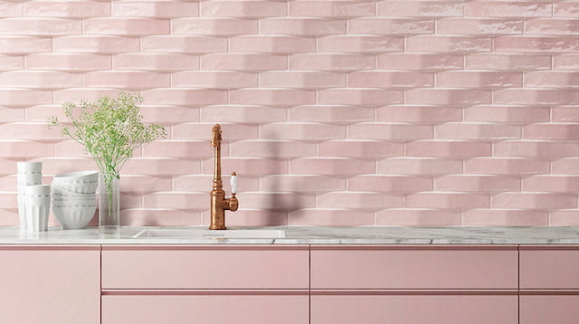 Tiles with pastel tones